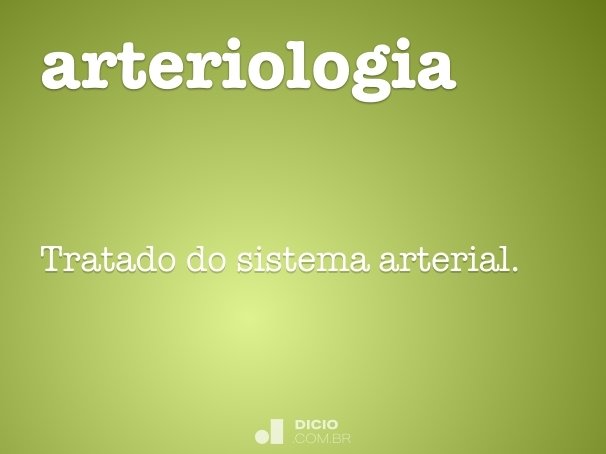 arteriologia