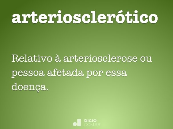 arteriosclerótico