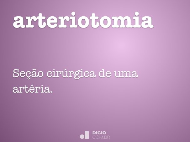 arteriotomia