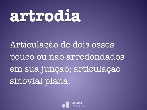 artrodia