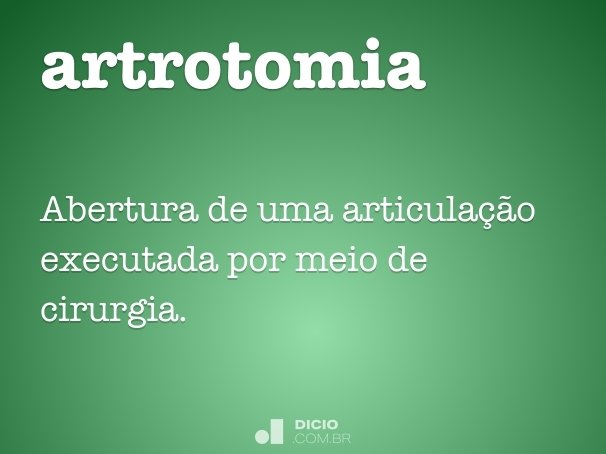 artrotomia
