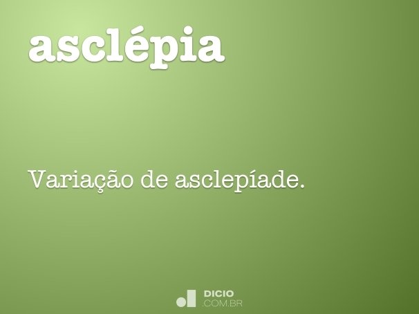 asclépia