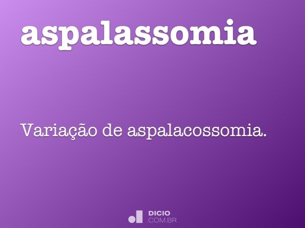 aspalassomia
