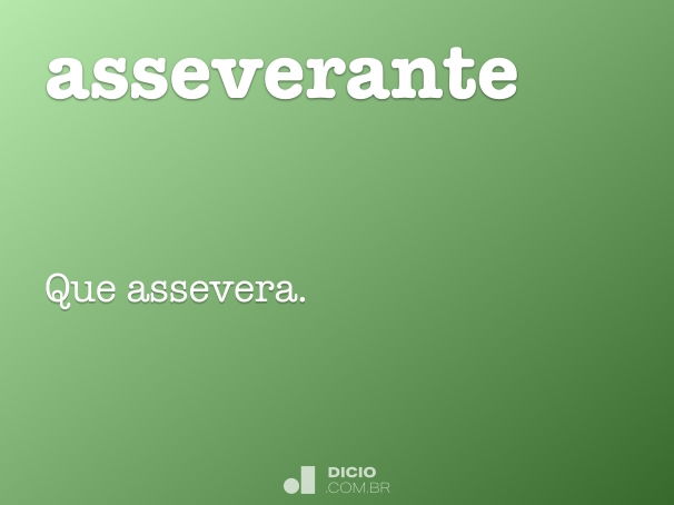 asseverante