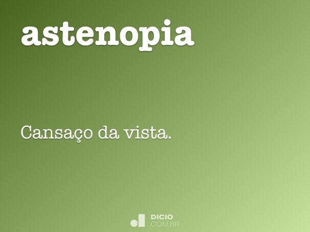 astenopia