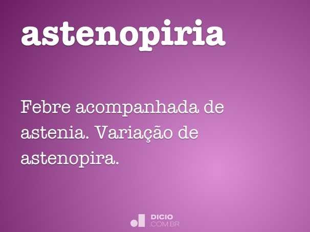 astenopiria