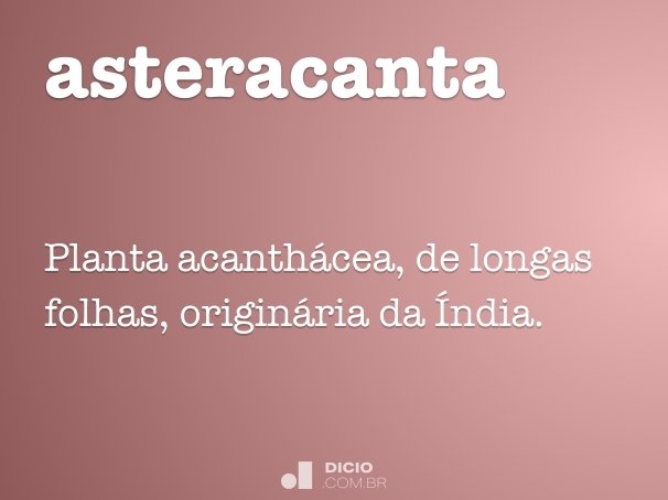 asteracanta