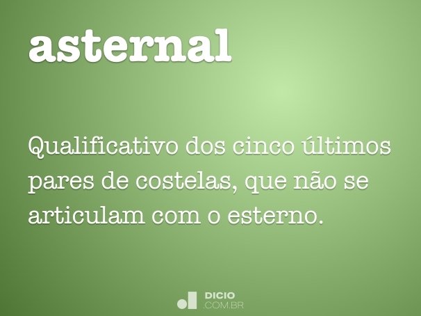 asternal