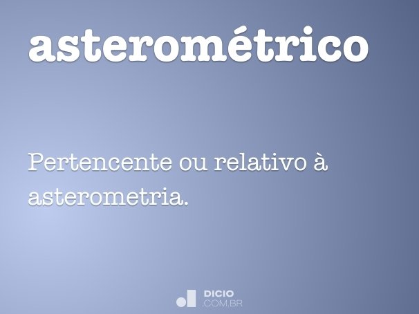 asterométrico
