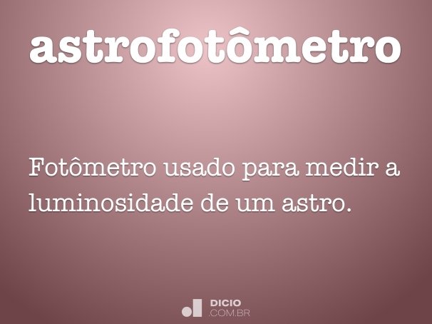 astrofotômetro