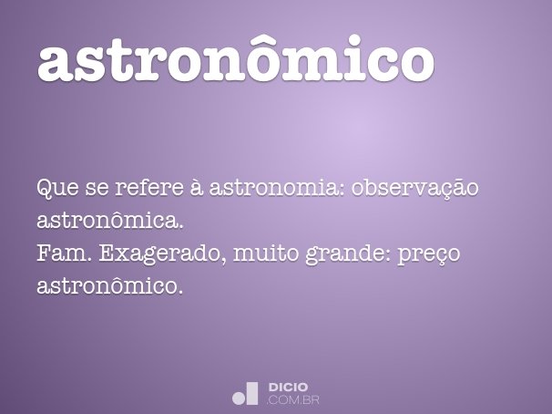 astronômico