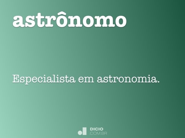 astrônomo