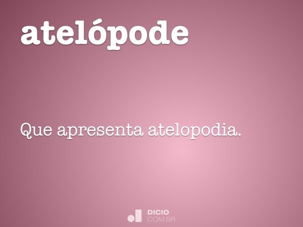 atelópode