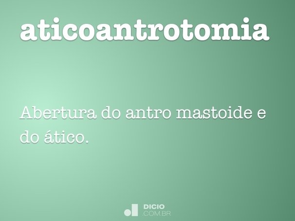 aticoantrotomia