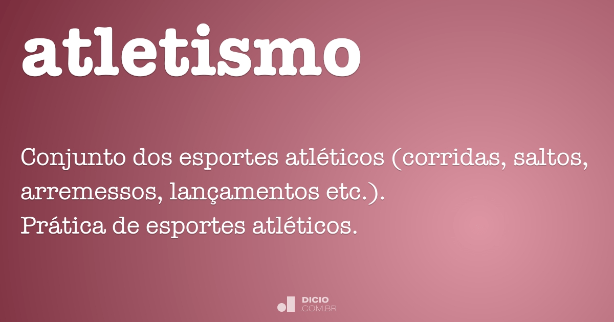 O Que Significa Atletismo Em Português
