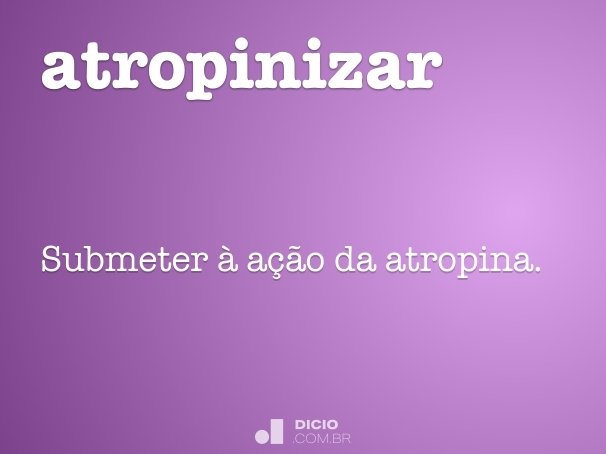 atropinizar