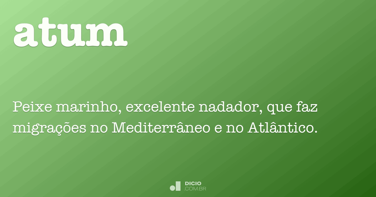 Qual é o plural de atum?