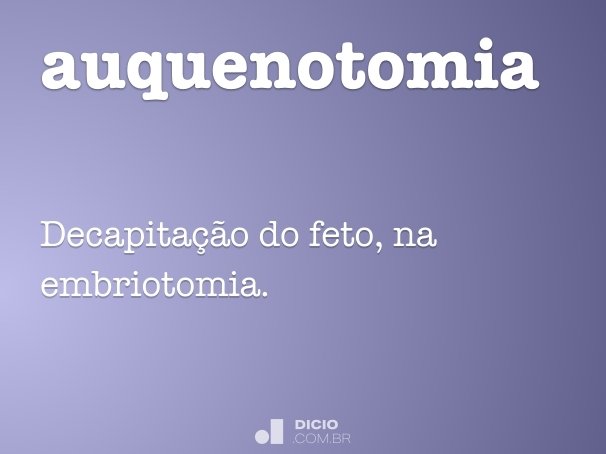 auquenotomia