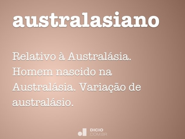 australasiano