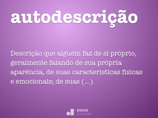 autodescrição