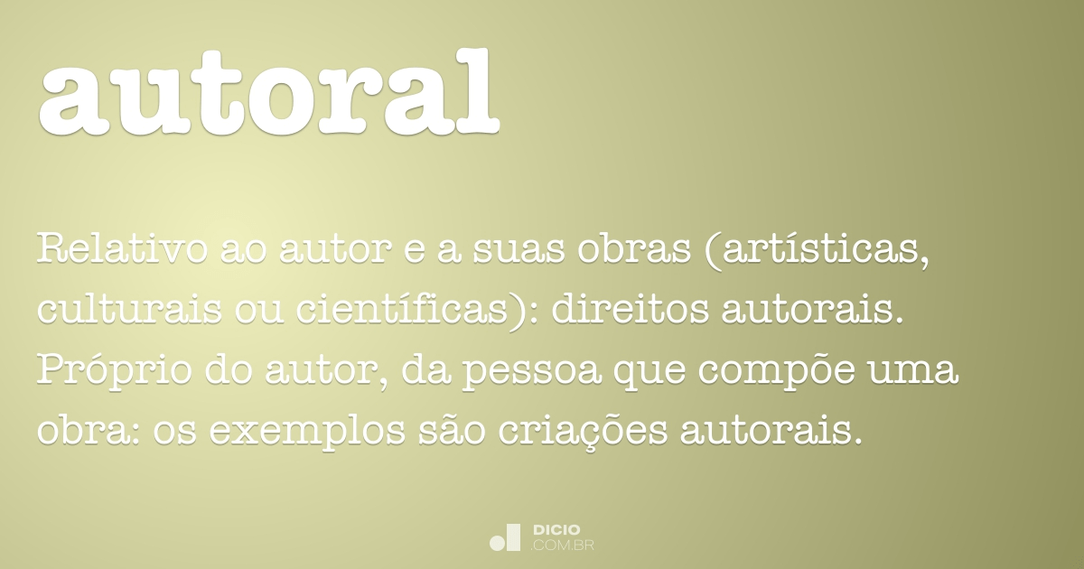 Autora - Dicio, Dicionário Online de Português