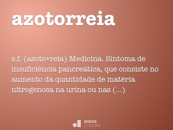 azotorreia