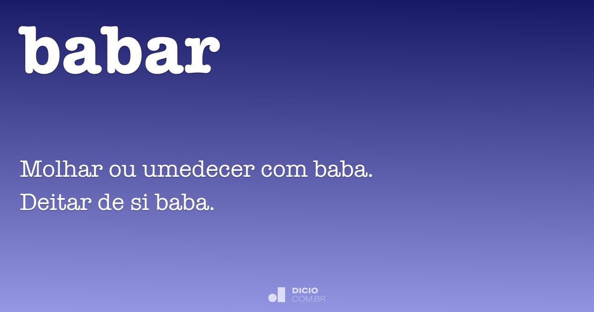 Babar - Dicio, Dicionário Online de Português