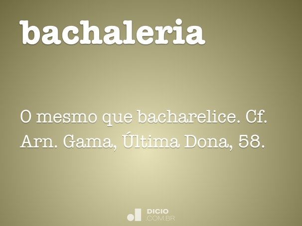 bachaleria