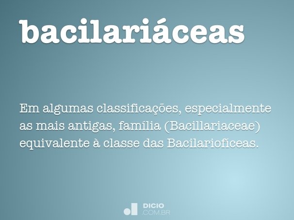 bacilariáceas