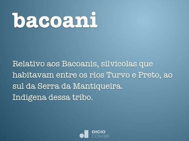 bacoani