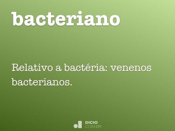 bacteriano