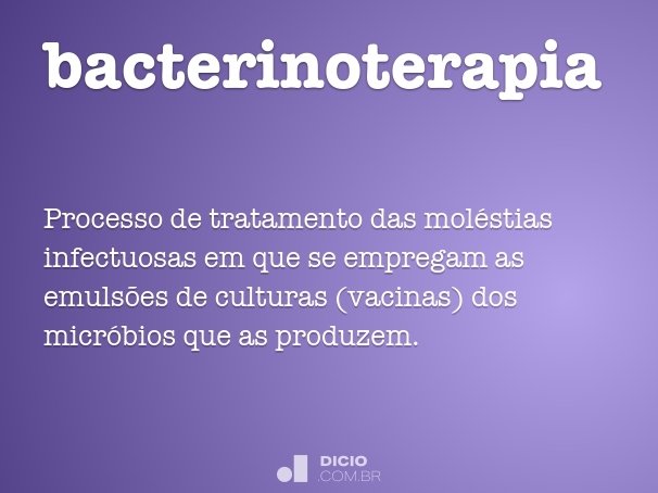 bacterinoterapia