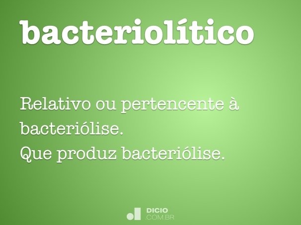 bacteriolítico