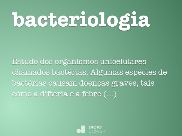 bacteriologia