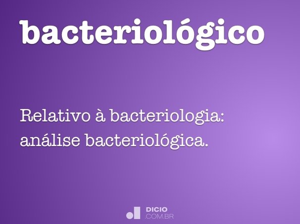 bacteriológico