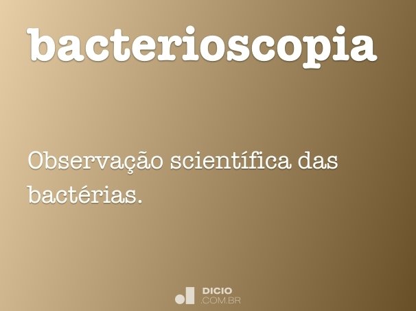bacterioscopia