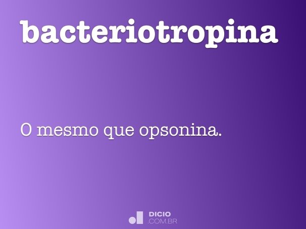 bacteriotropina
