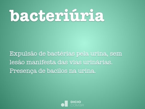 bacteriúria