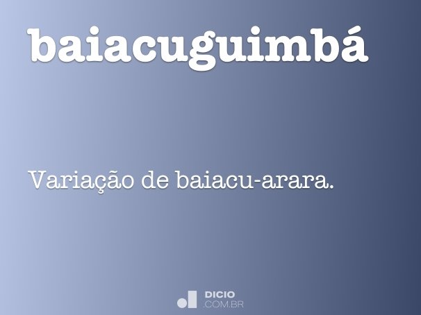 baiacuguimbá