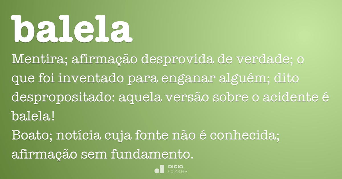 Balela Dicio, Dicionário Online de Português