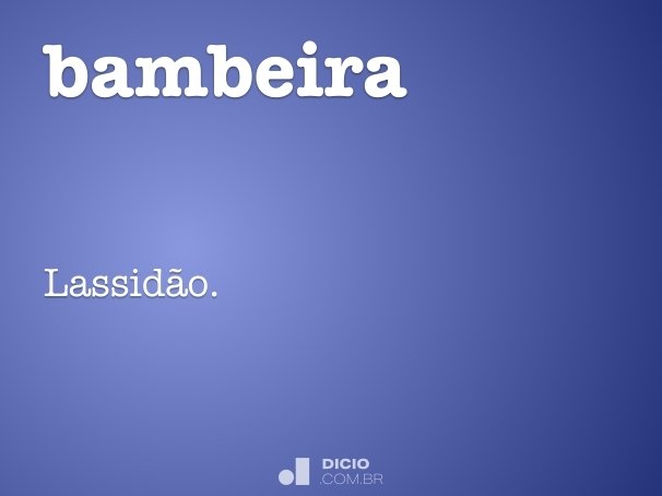 bambeira