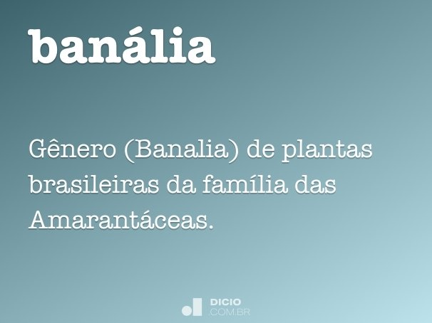 banália