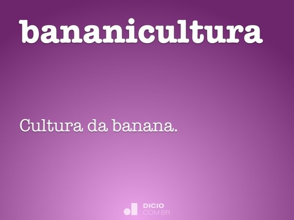 bananicultura