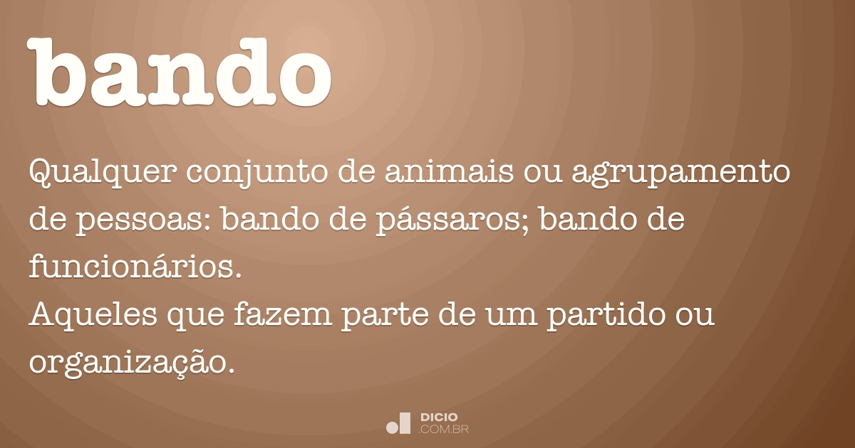 Bando Dicionário Online de Português
