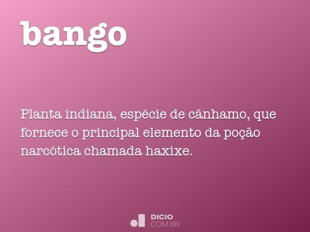 Pango - Dicio, Dicionário Online de Português