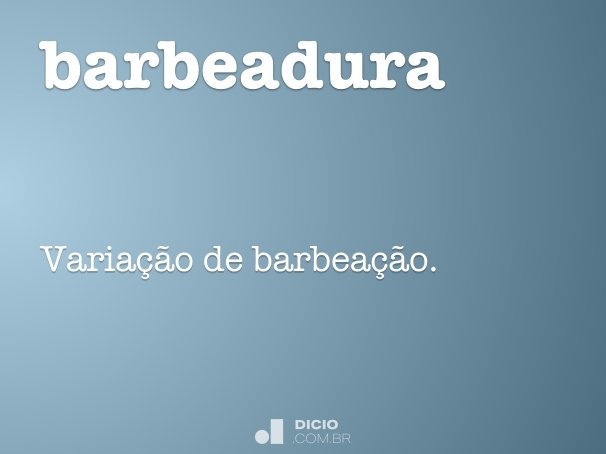 barbeadura
