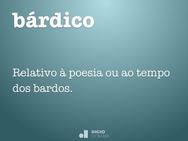 bárdico