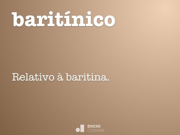 baritínico