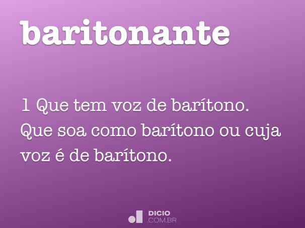baritonante