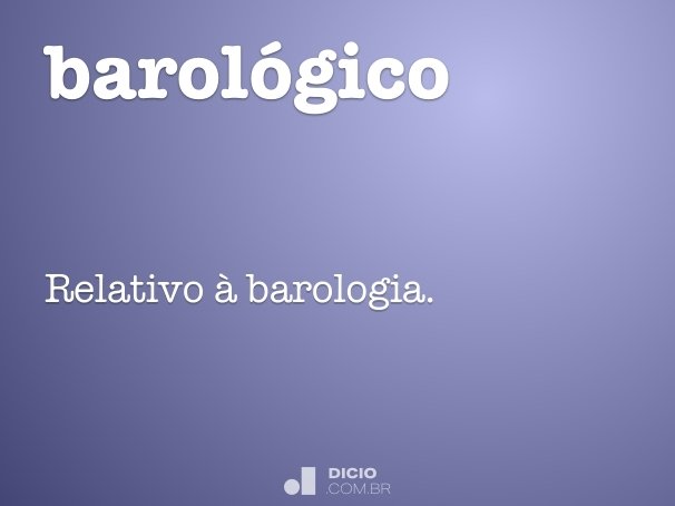 barológico